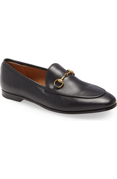 gucci women's loafers nordstrom|Gucci jordaan leather loafer women's.